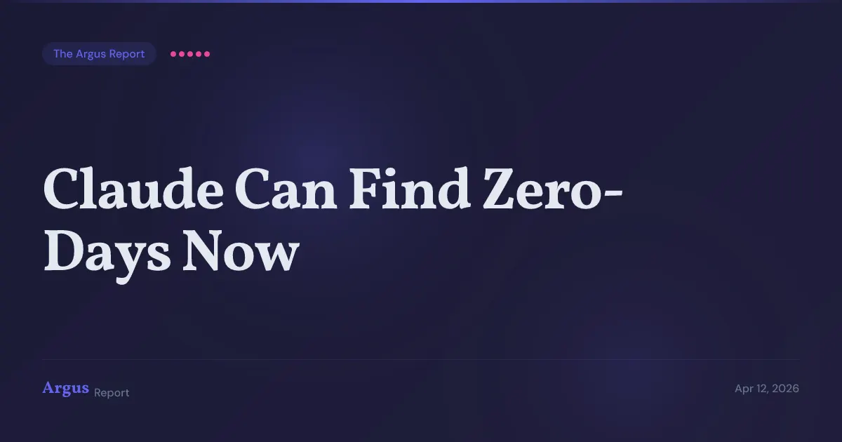 Anthropic Built a Model That Finds Zero-Days. Then Locked It Down.