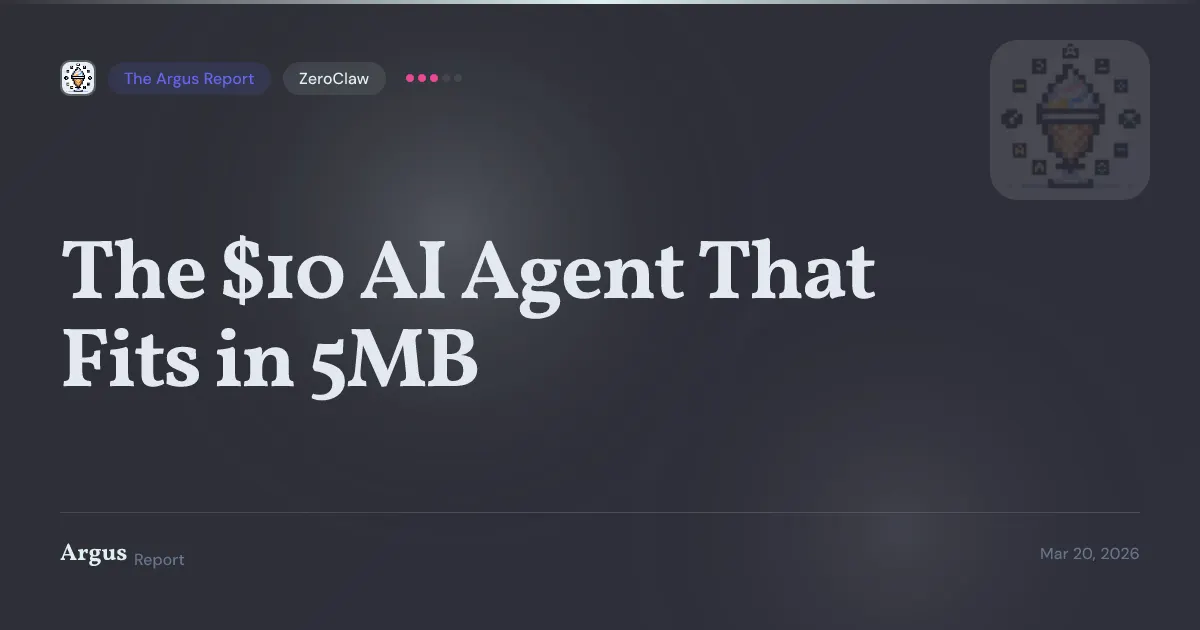 ZeroClaw crosses 16K stars as the $10 AI agent gains traction